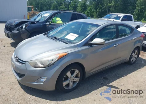 2012 Hyundai Elantra Gls (Ulsan Plant) from USA, damaged, VIN KMHDH4AE2CU357779